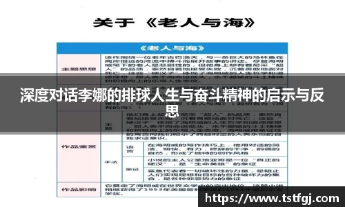 深度对话李娜的排球人生与奋斗精神的启示与反思